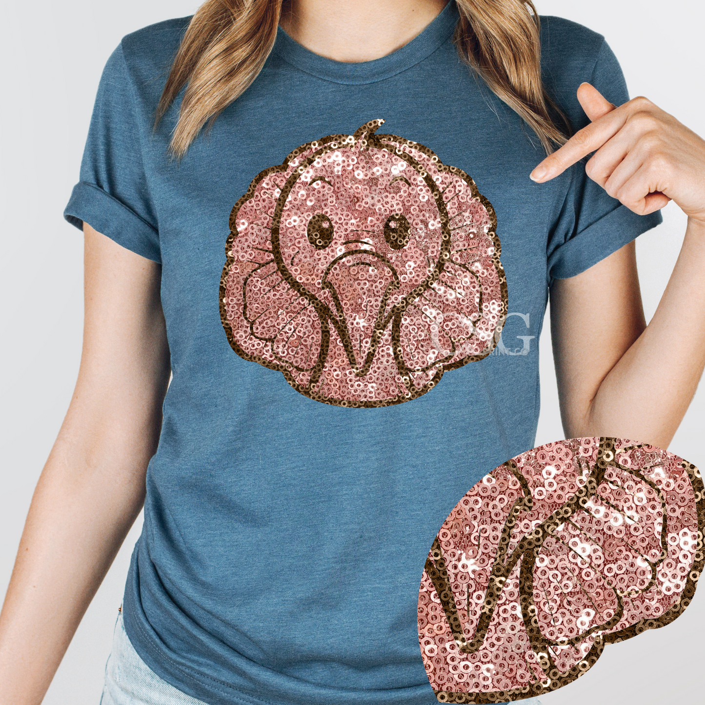 Faux Sequin Turkey-Adult