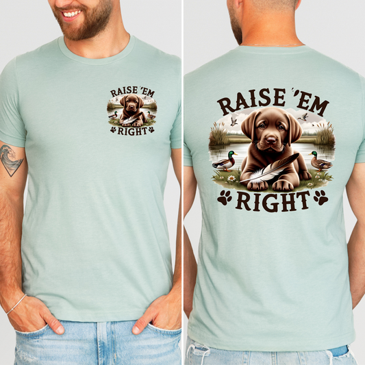 Raise Em Right Lab/Duck-POCKET/BACK