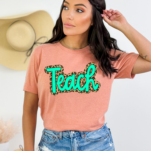 Teach-Leopard Print