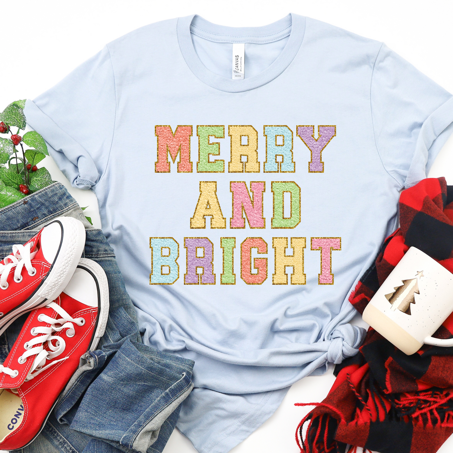 Merry and Bright -Faux Chenille